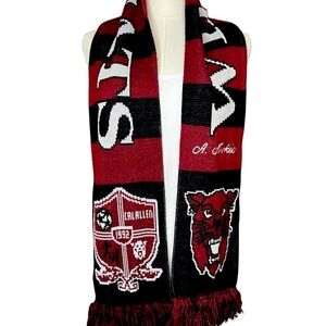 ~ Wildcats Calallen High School Maroon and Black Soccer Scarf